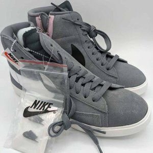 Nike Womens Blazer Mid Rebel Sneakers Shoes Gray B